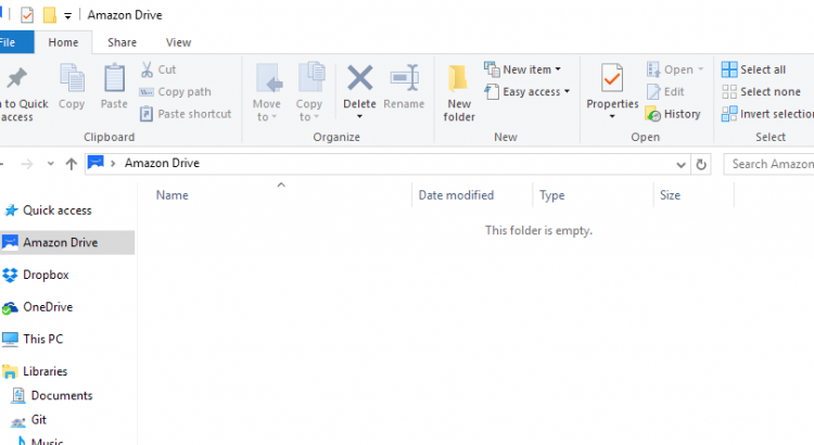 Amazon Drive synced folder