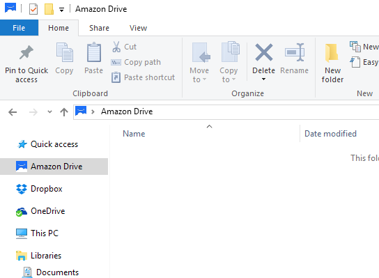 Amazon Drive Sync Folder